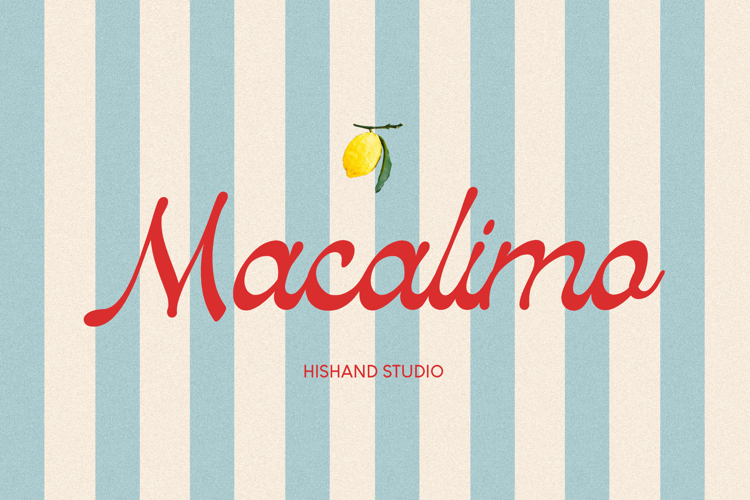 Preview of Macalimo Font
