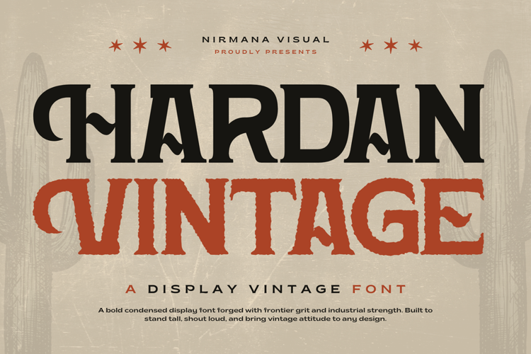 Preview of Hardan Vintage Font