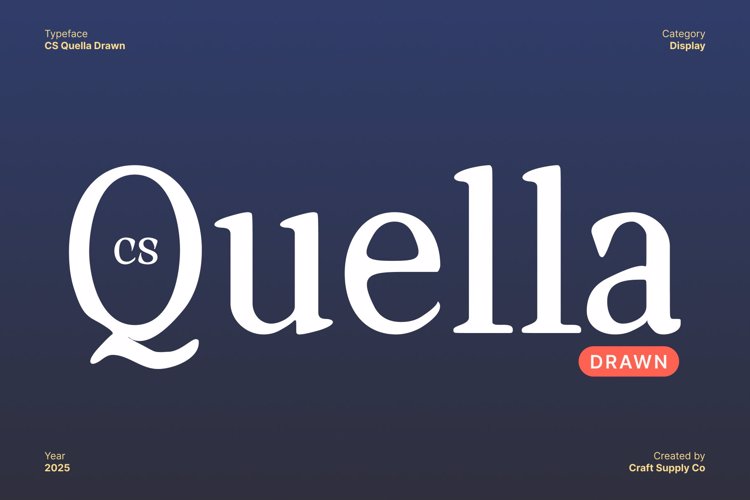 Preview of CS Quella Drawn Font