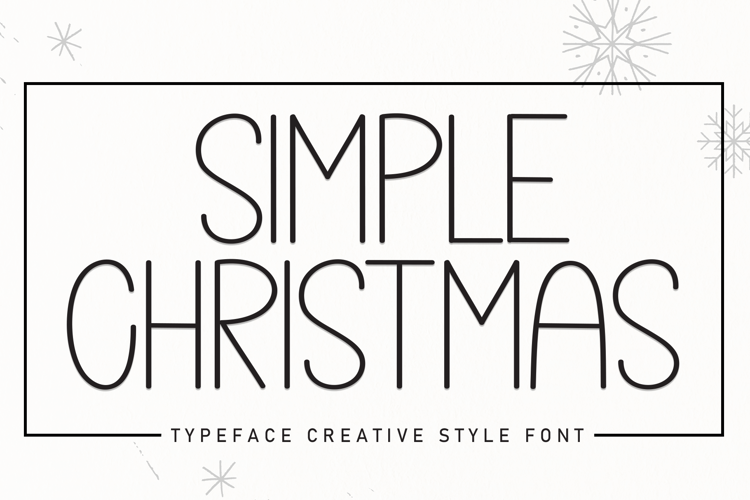 Preview of Simple Christmas Font