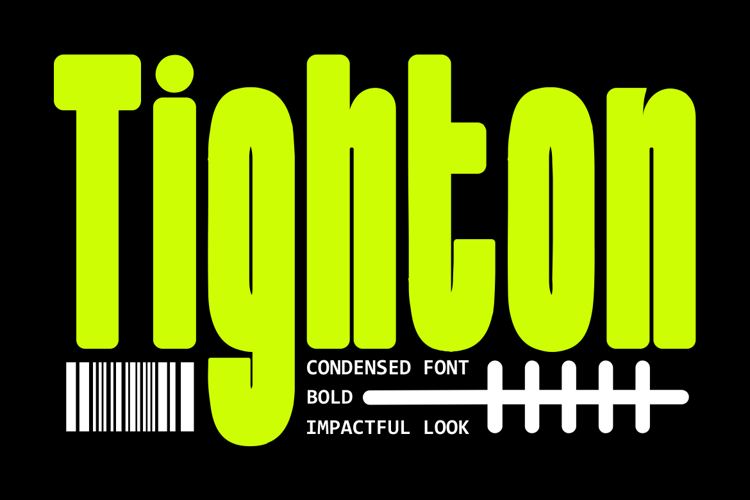 Preview of Tighton Font