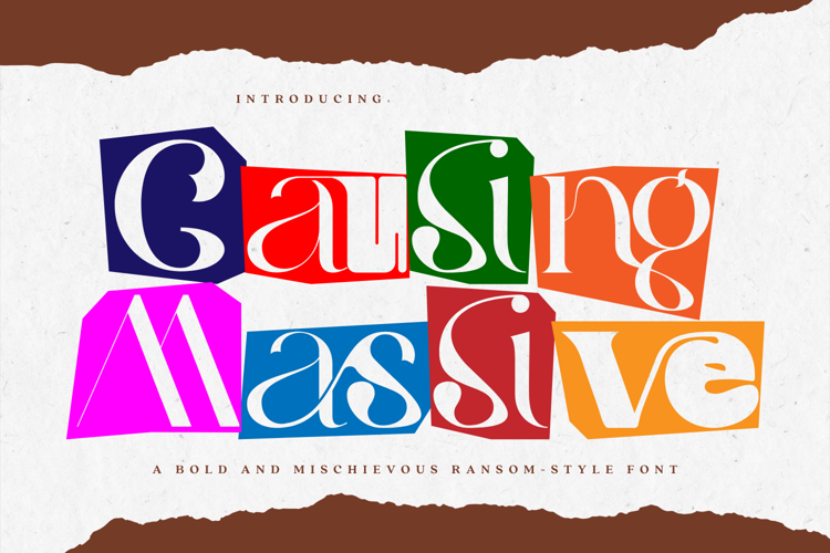 Preview of Causing Massive Font