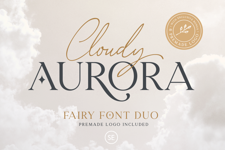 Cloudy Aurora Script Font