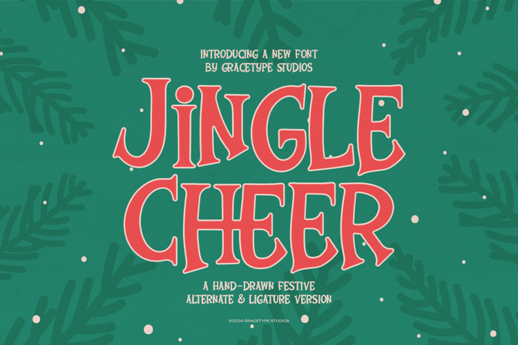 Preview of Jingle Cheer Font