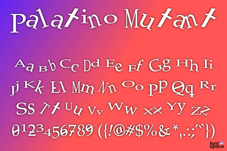 Palatino Mutant Font
