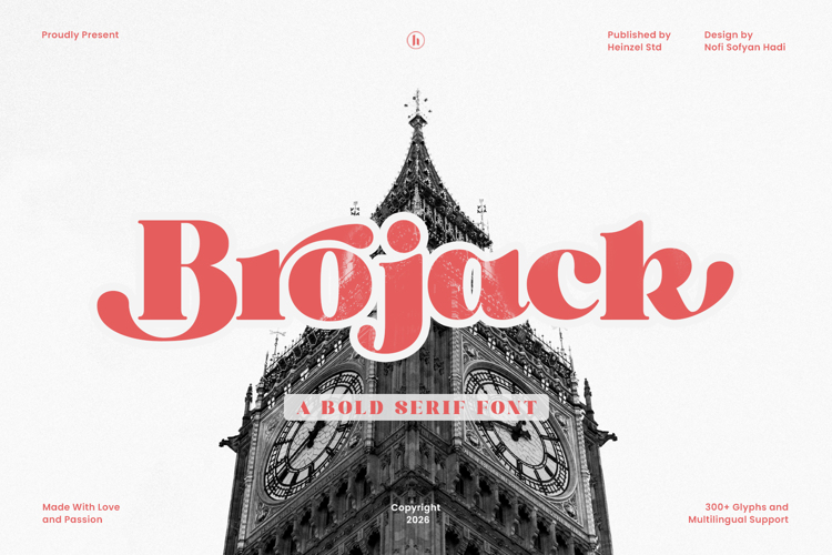 Preview of Brojack Font