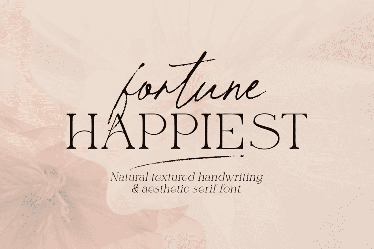 Preview of Fortune Happiest Script Font