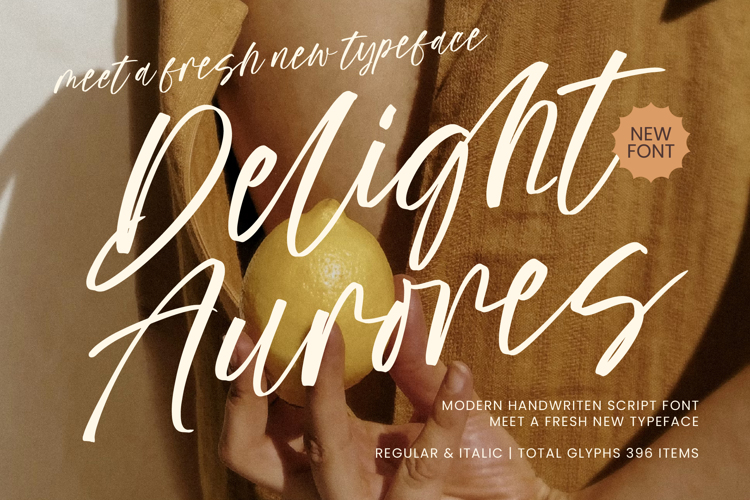 Preview of Delight Aurores Font