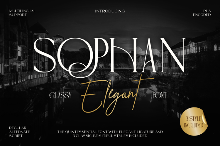 Preview of Sophan Font