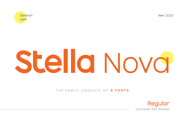 Stella Nova Black Font