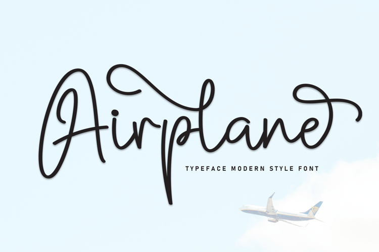 Preview of Airplane Font