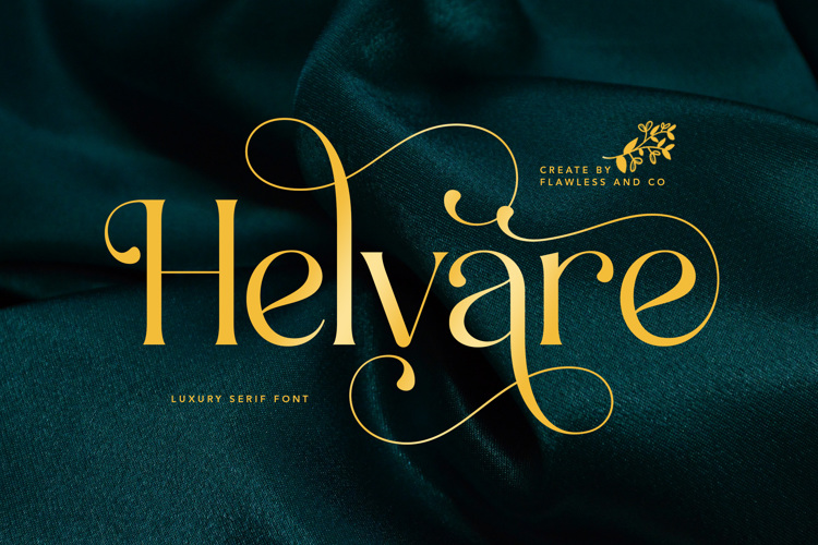 Preview of HELVARE Font