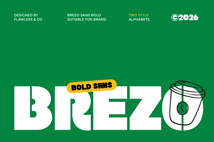 Preview of BREZO Font