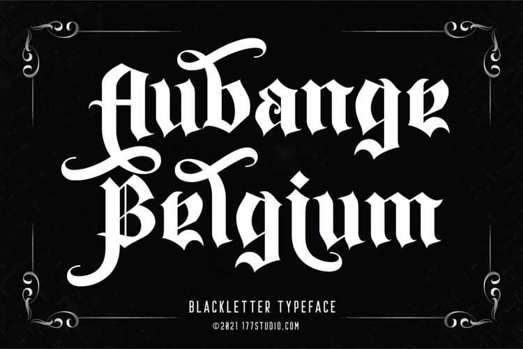 Aubange Belgium Font