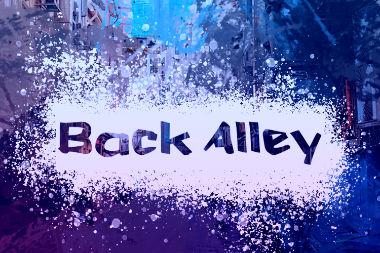 b Back Alley Font