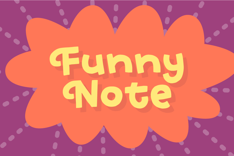 Funny Note Font