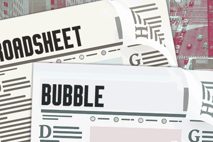 Broadsheet Bubble Font