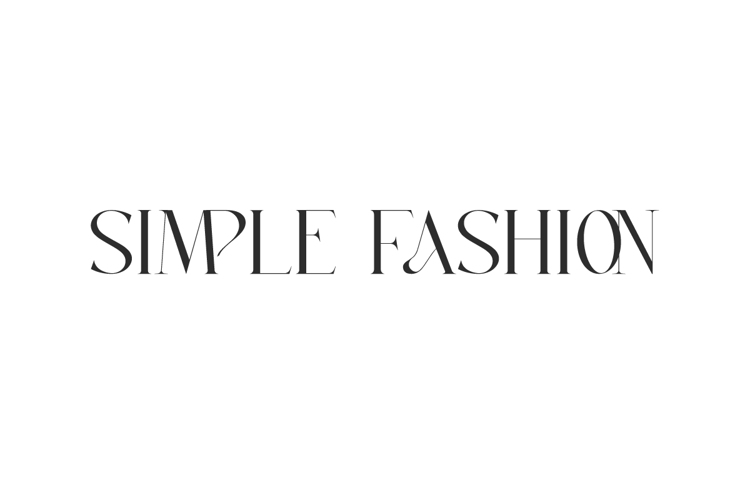 Preview of Simple Fashion Font