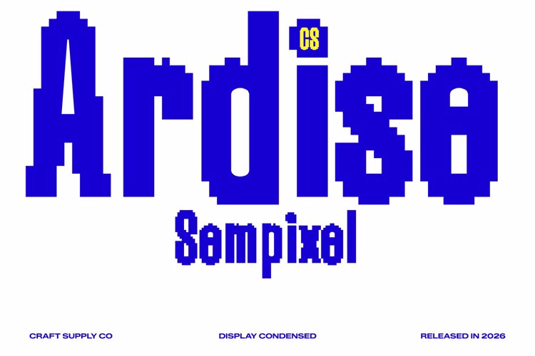 Preview of CS Ardise Semipixel Font