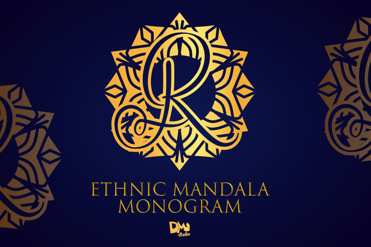 Ethnic Mandala Monogram Font