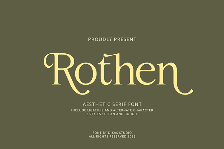 Rothen - Font