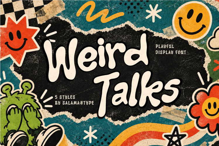 Preview of Weird Talks Font