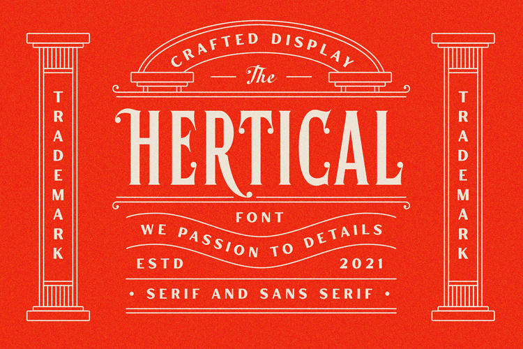 Hertical Font