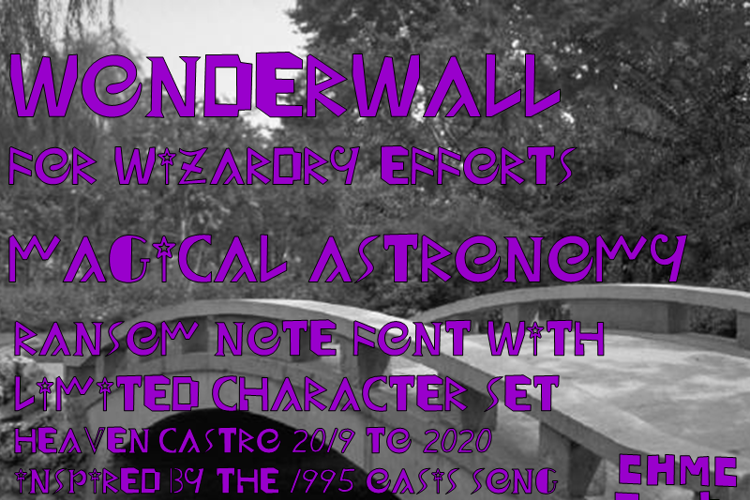 Wonderwall Font