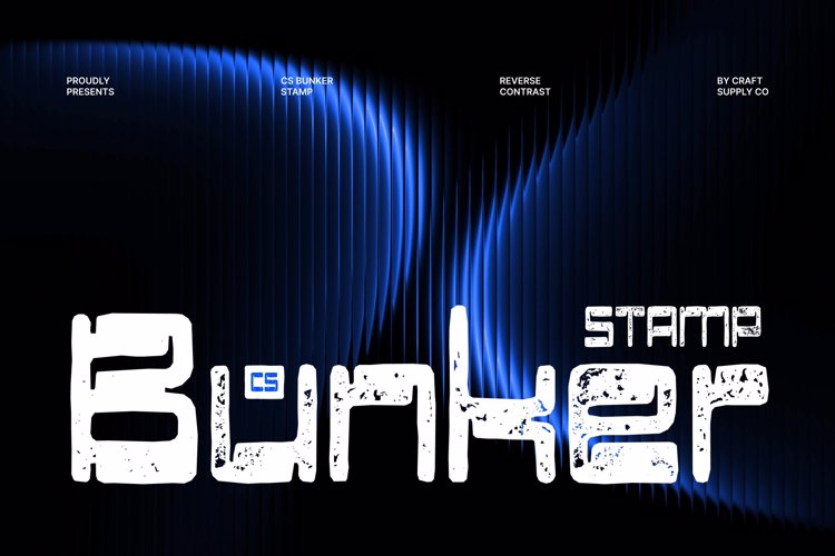 Preview of CS Bunker Stamp Font
