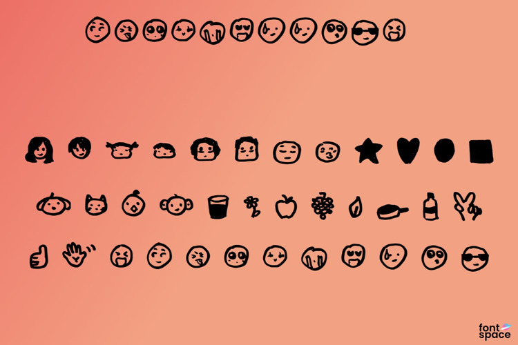 Handrawn Icons Font