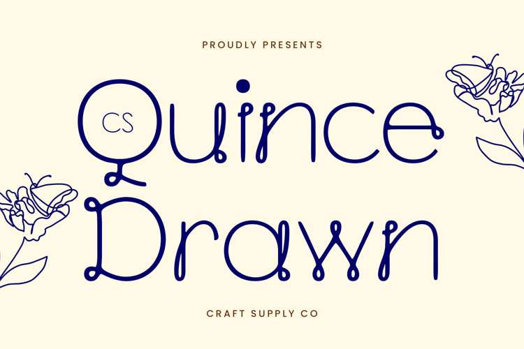 CS Quince Drawn Font