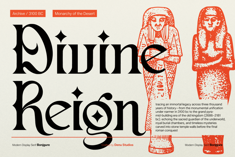 Preview of Bonjgure Font