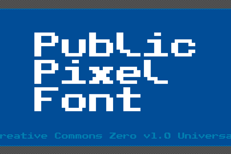 Public Pixel Font