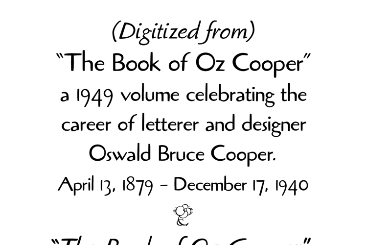 Preview of Oz Brush Font