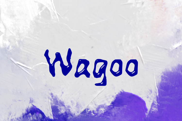Preview of w Wagoo Font