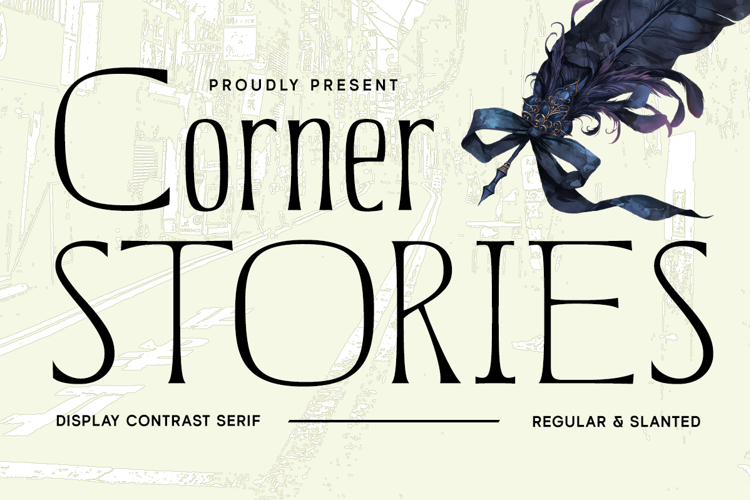 Preview of Corner Stories Font