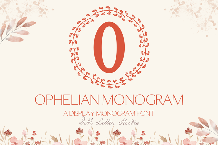 Preview of Ophelian Monogram Font