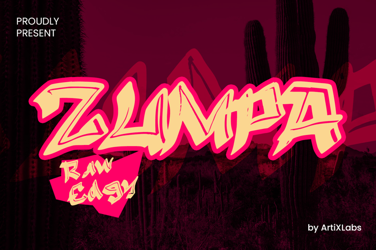 Preview of Zumpa Font