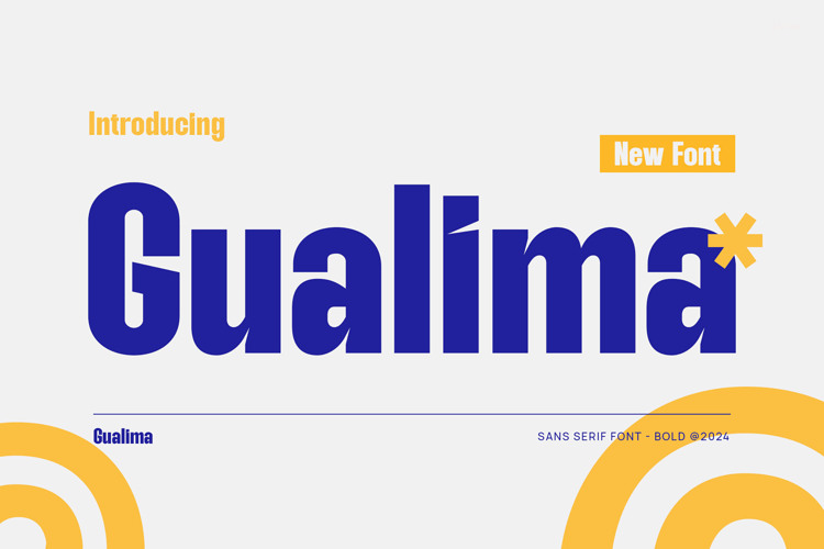 Preview of Gualima Font