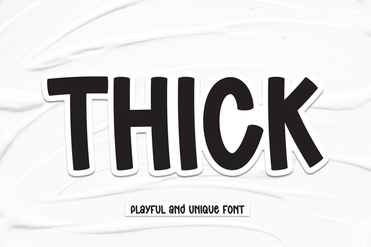 Preview of Thick Font