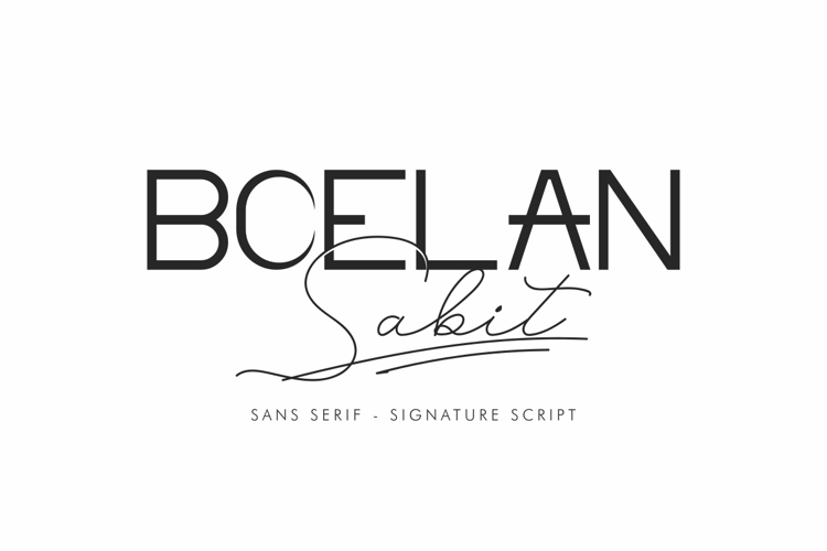 Boelan Sabit Font
