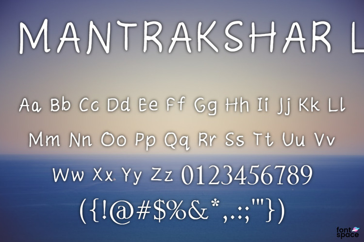 MANTRAKSHAR LEARN Font