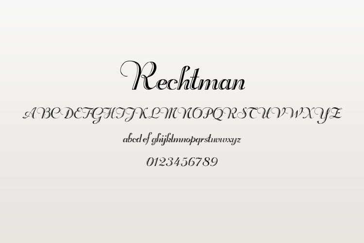 Preview of Rechtman Font
