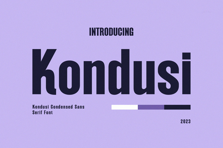 Preview of Kondusi Font