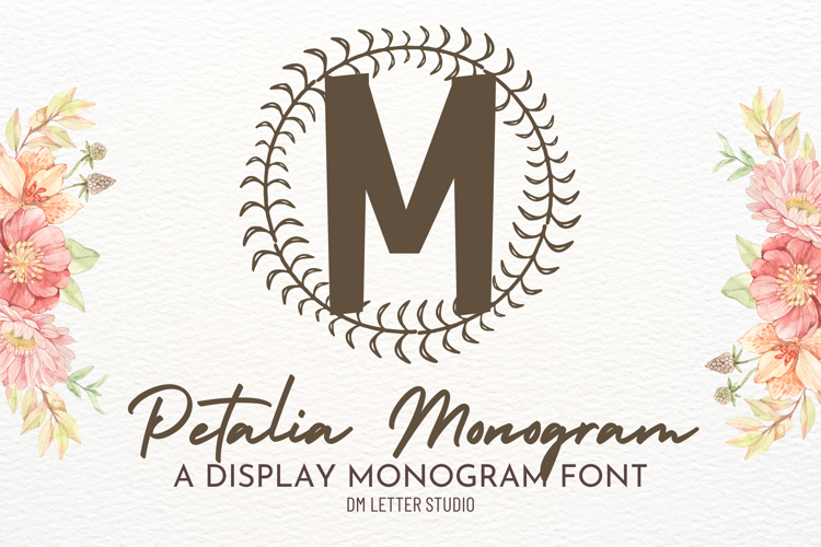 Preview of Petalia Monogram Font