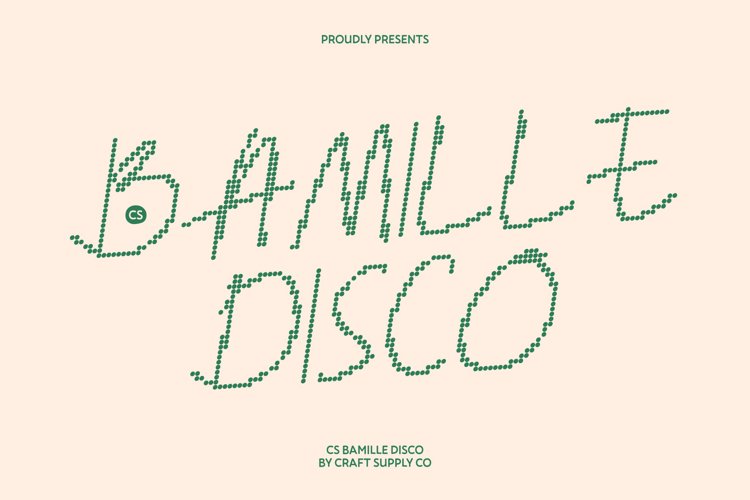 Preview of CS Bamille Disco Font