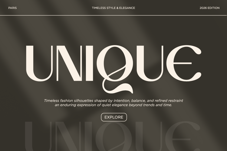 Preview of Bovacy DEMO Font