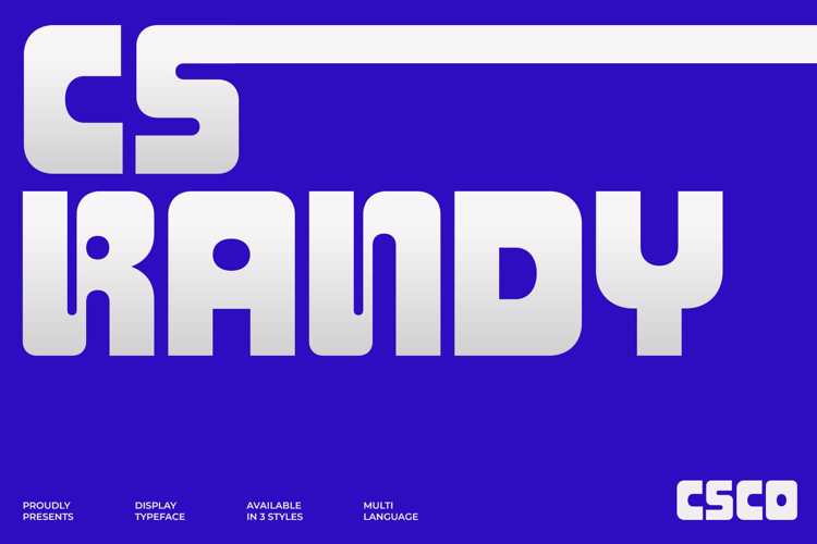 Preview of CS Randy Font