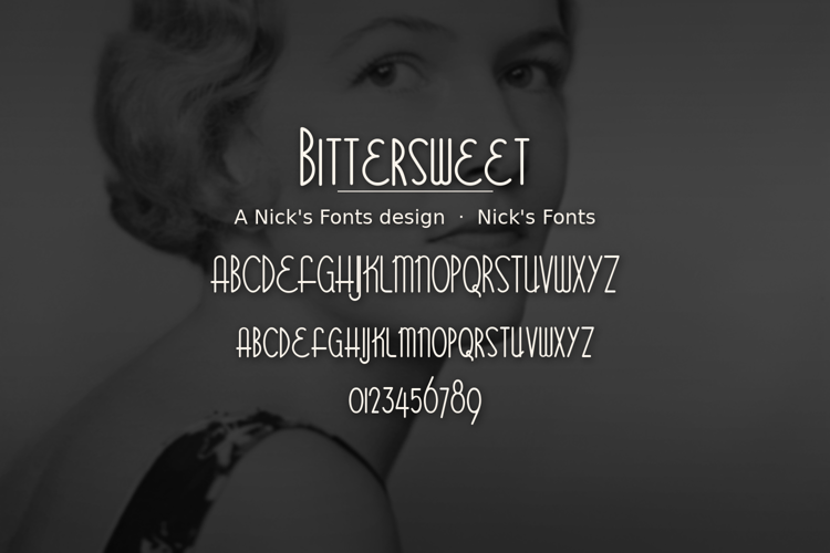 Preview of Bittersweet Font