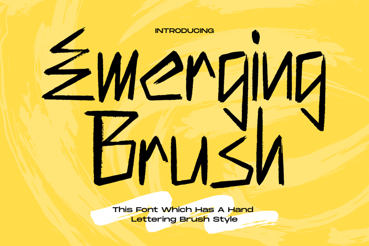 Emerging Brush Font